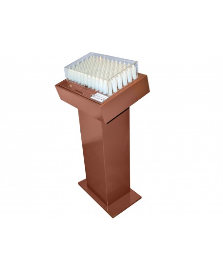 Lampadario electrónico metálico 72 velas